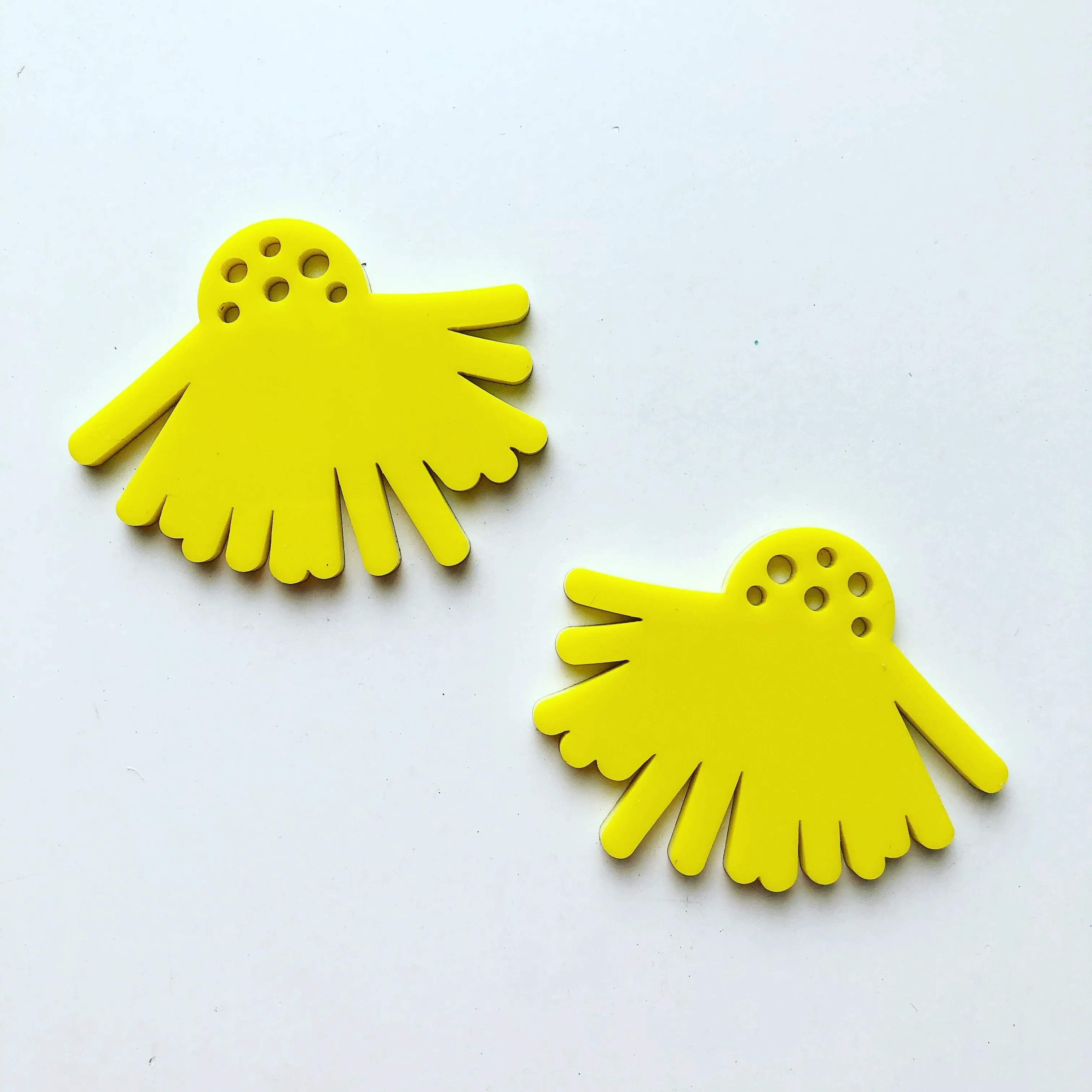 © In the Garden: Wattle Cabochons - 2 Pair