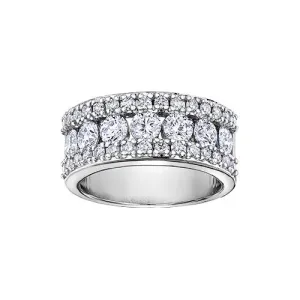 10K White Gold (2.00ct) Fancy Diamond Ring