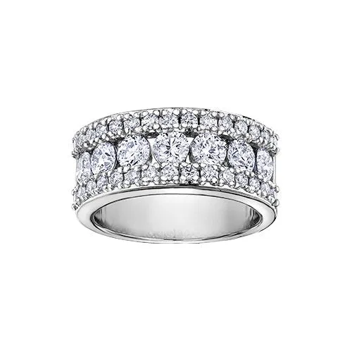 10K White Gold (2.00ct) Fancy Diamond Ring