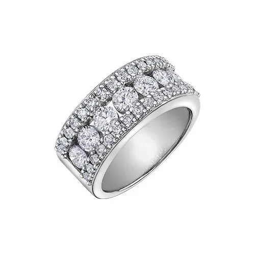 10K White Gold (2.00ct) Fancy Diamond Ring