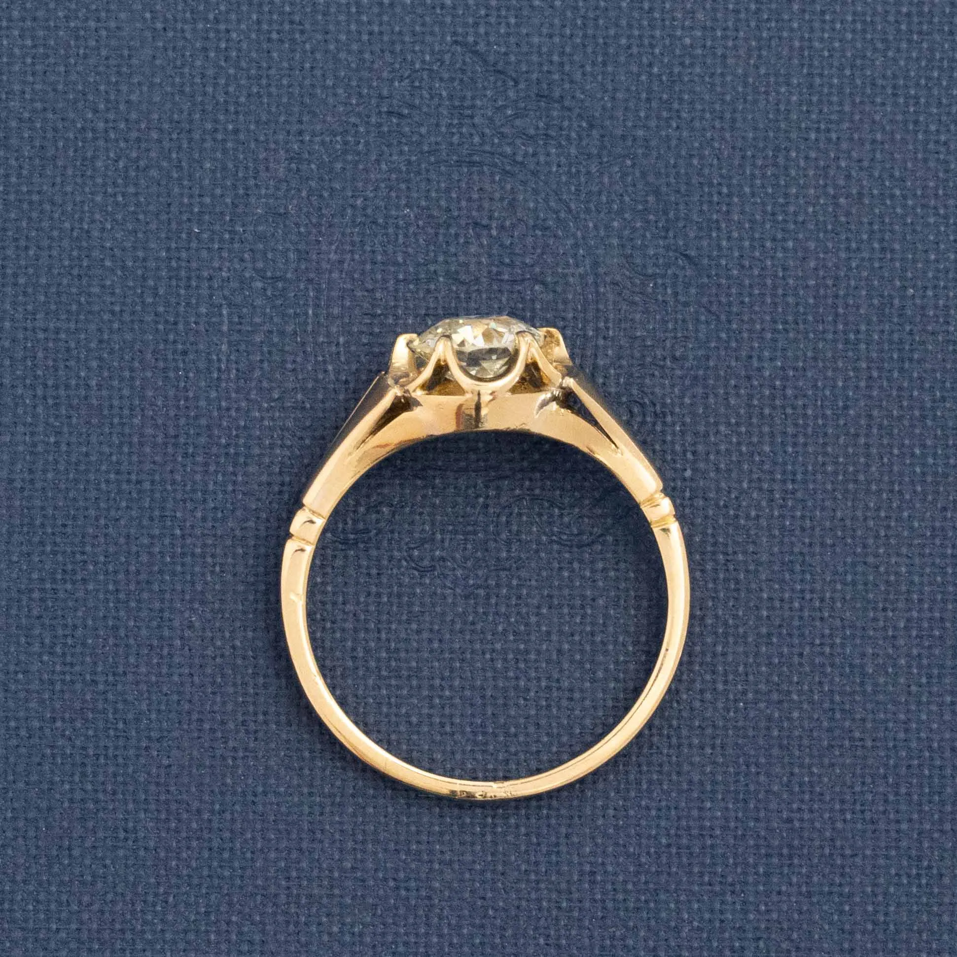 1.16ct Old European Cut Diamond Buttercup Solitaire