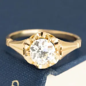 1.16ct Old European Cut Diamond Buttercup Solitaire