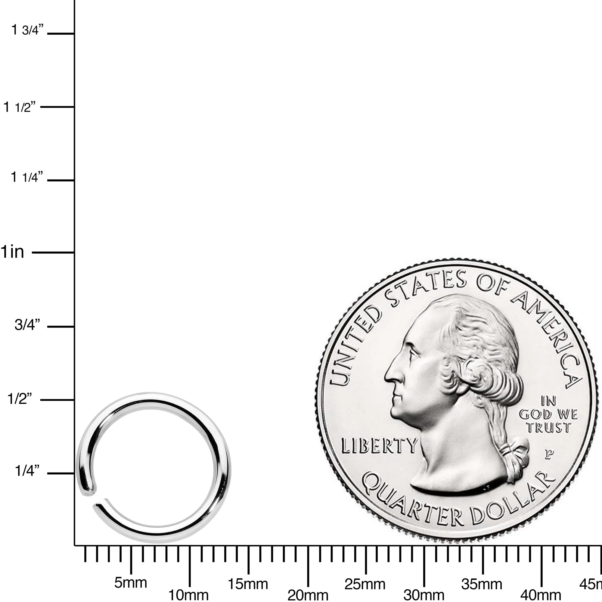 14 Gauge 3/8 Handcrafted Solid 14k White Gold Seamless Circular Ring