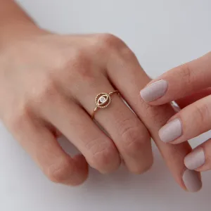 14k Gold Evil Eye  Ring