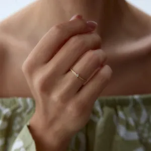 14k Gold Mini Star Ring