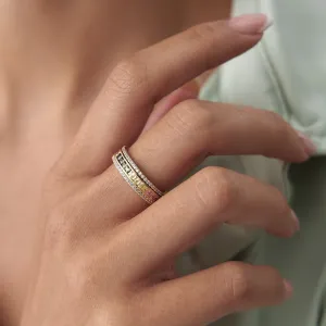 14k Gold Rotating Eternity Ring