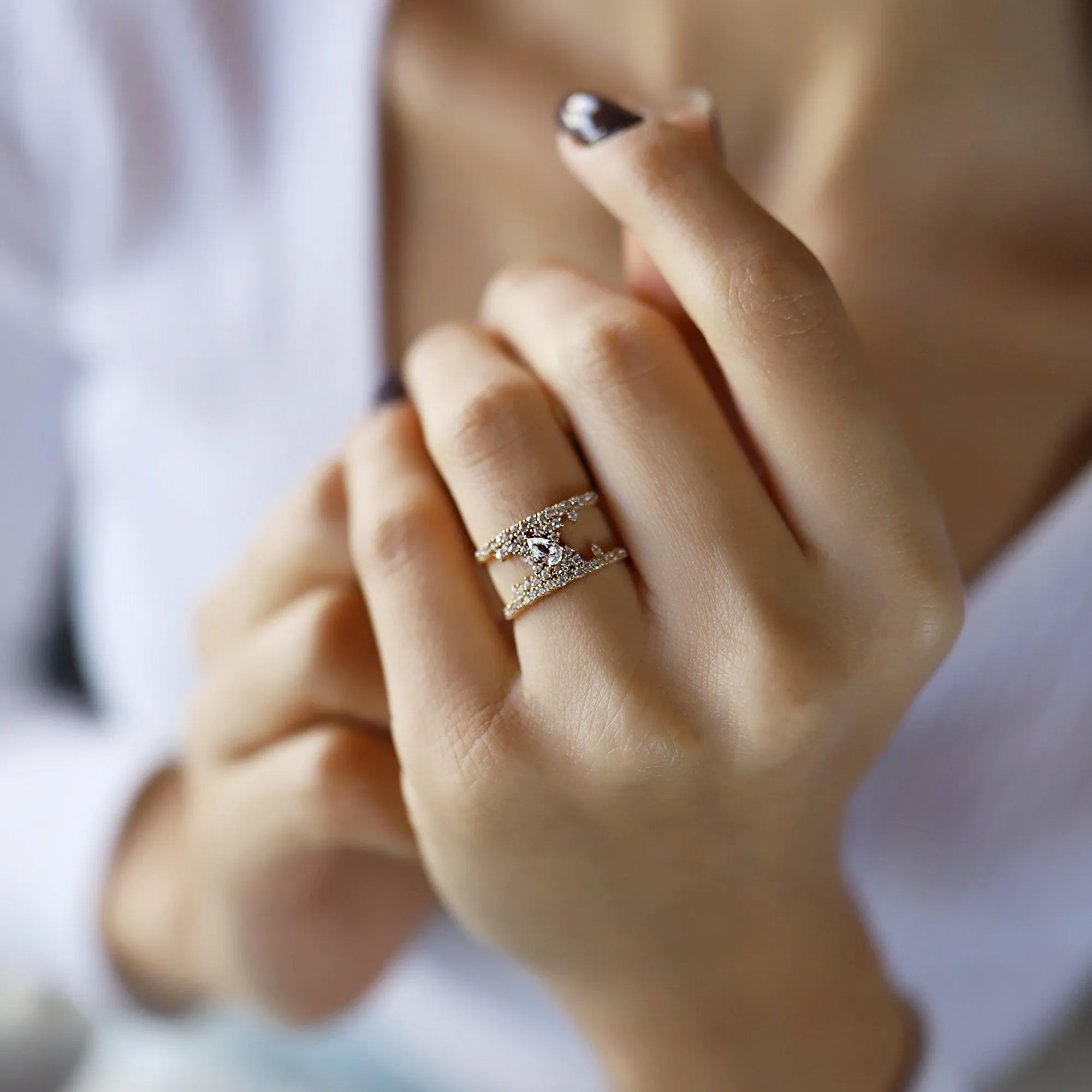 14k Gold Stone Ring