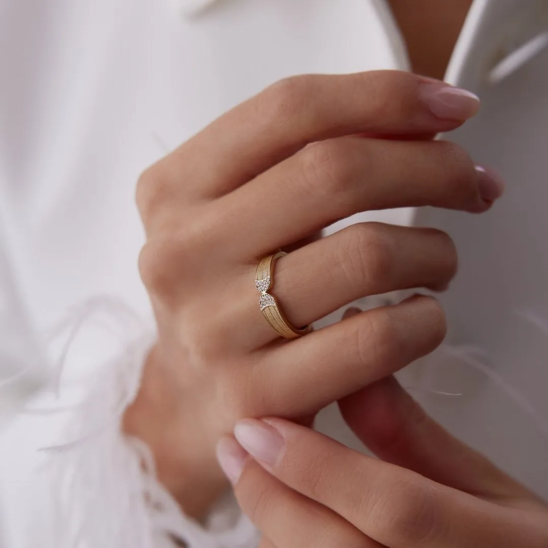 14k Gold Trabzon Butterfly Ring