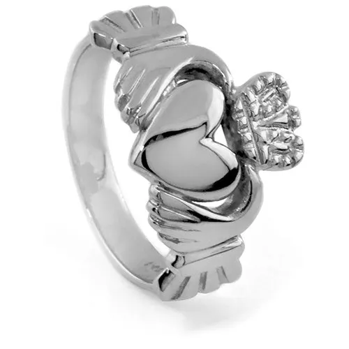 14K Gold Unisex Claddagh Ring 5