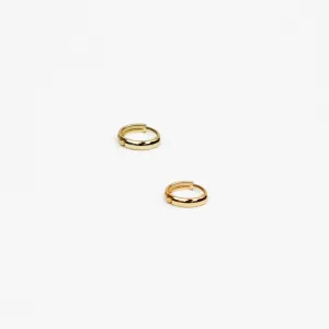 14k Solid Gold Dainty Hoop Earring