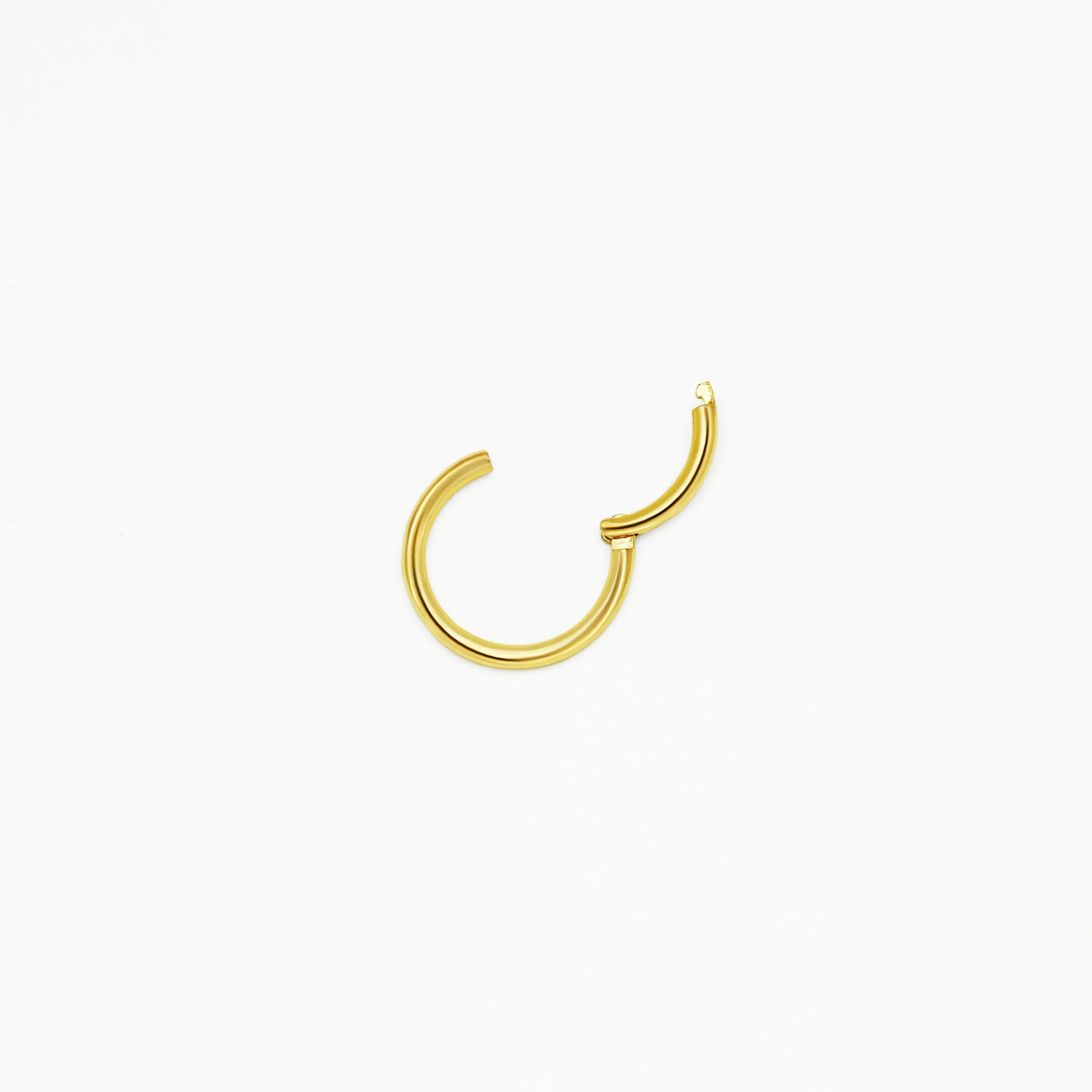 14k Solid Gold Seamless Hoop Earring