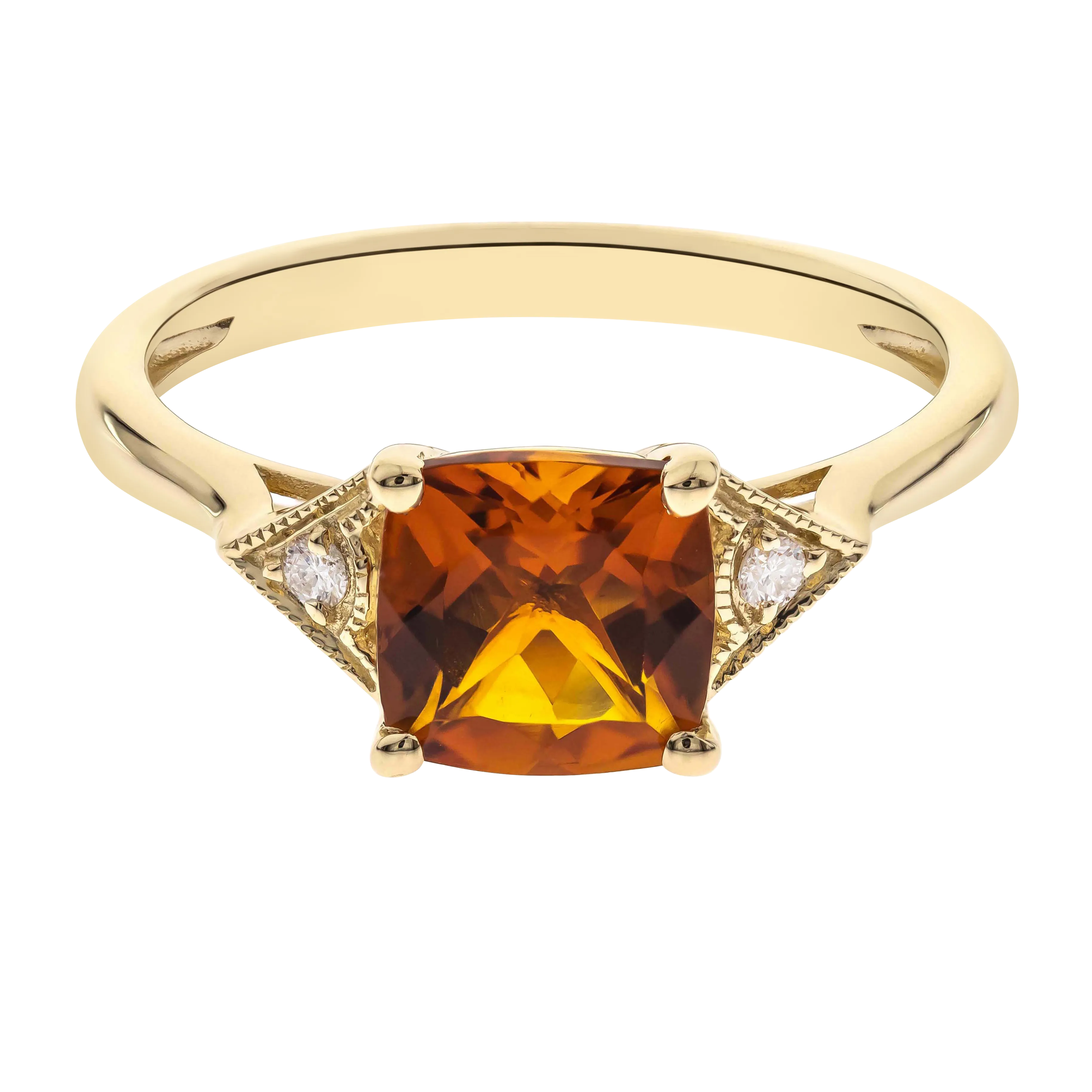 14K Yellow Gold Citrine Ring