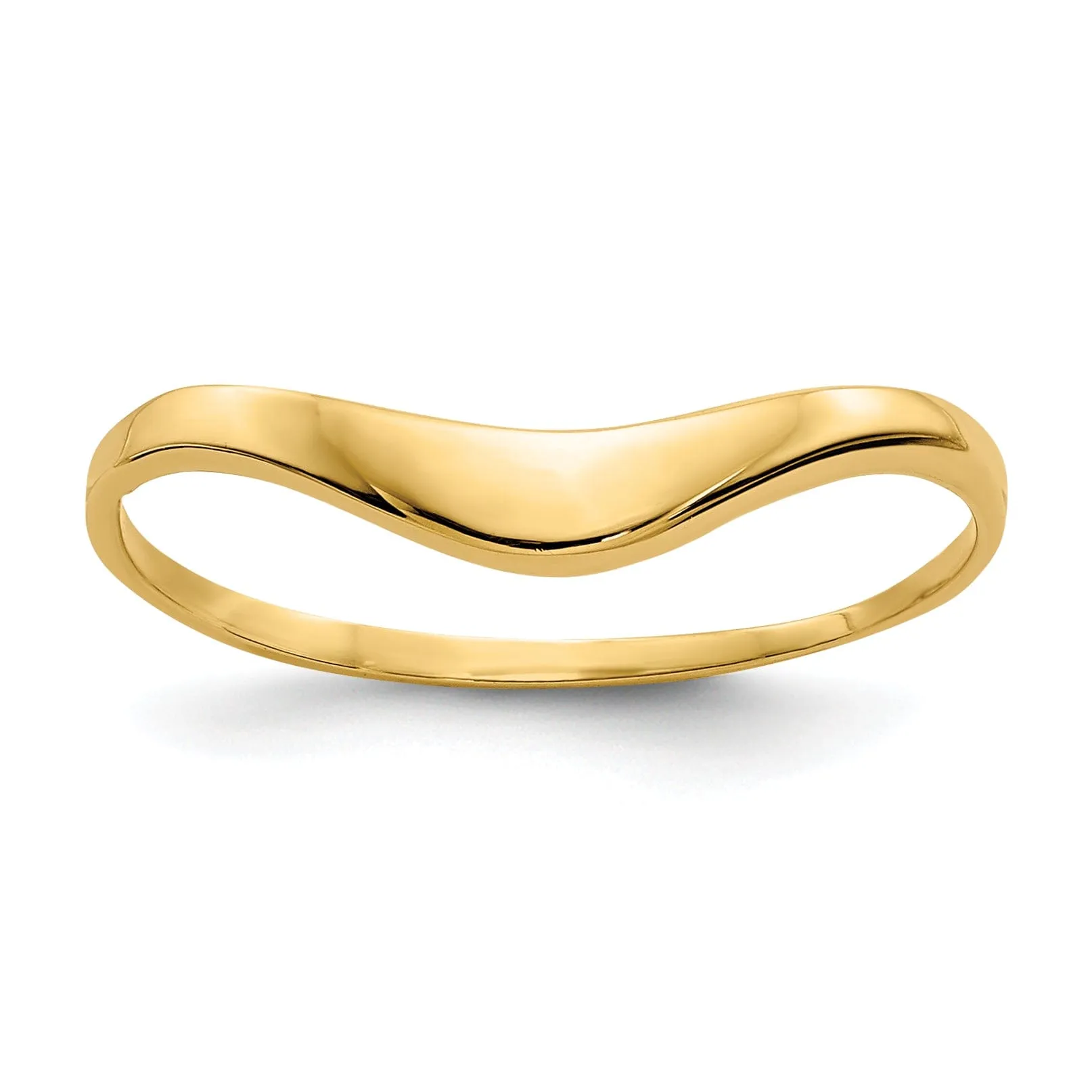 14k Yellow Gold Polished Dome Ring