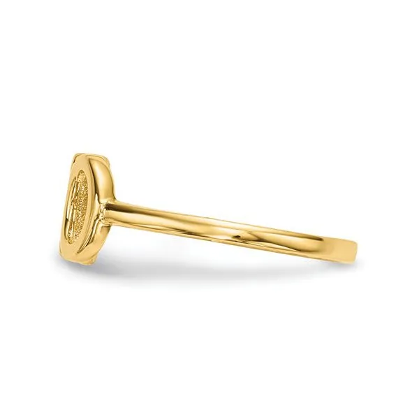 14K Yellow Gold Polished XO Ring