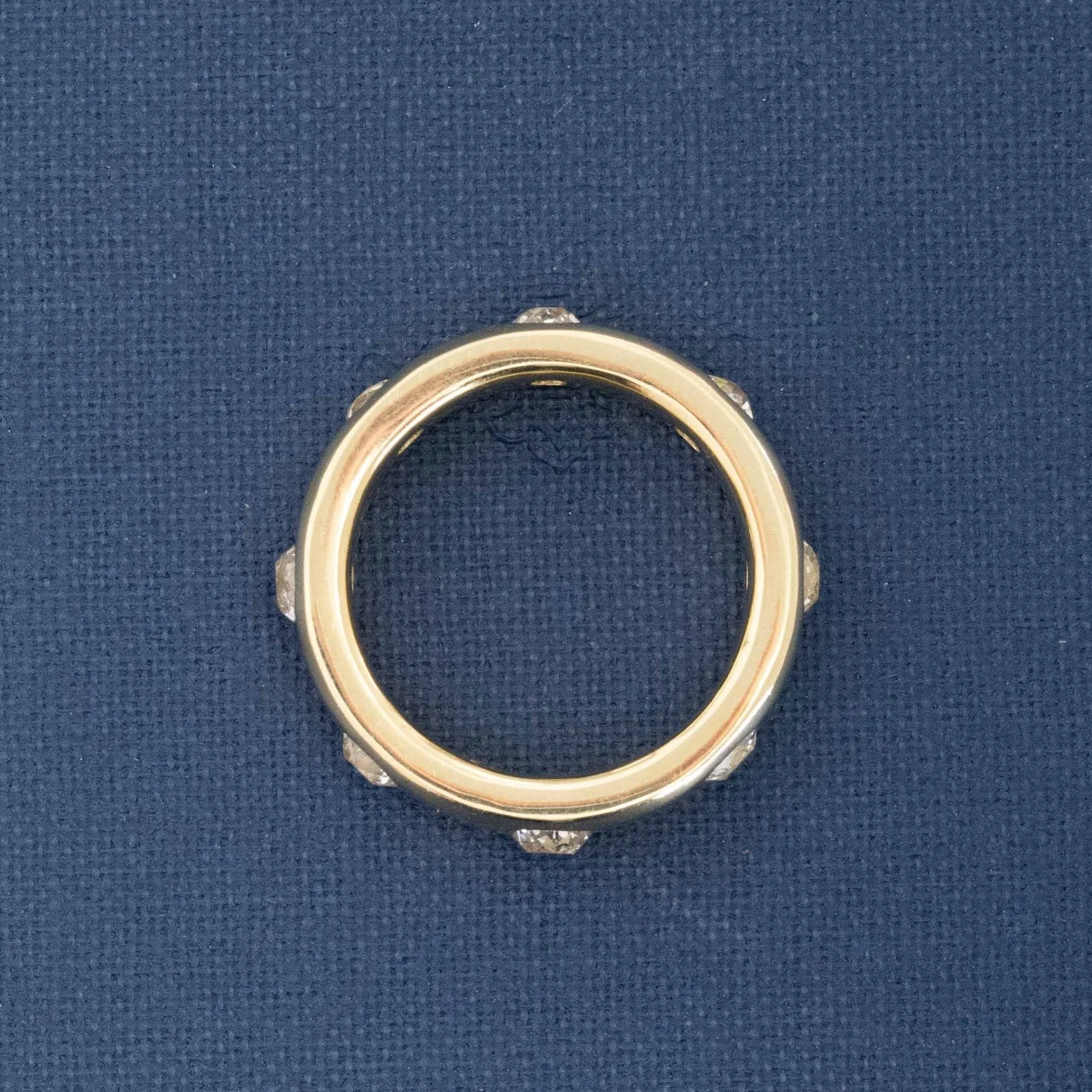 1.66ctw Old Mine Cut Diamond Scatter Band