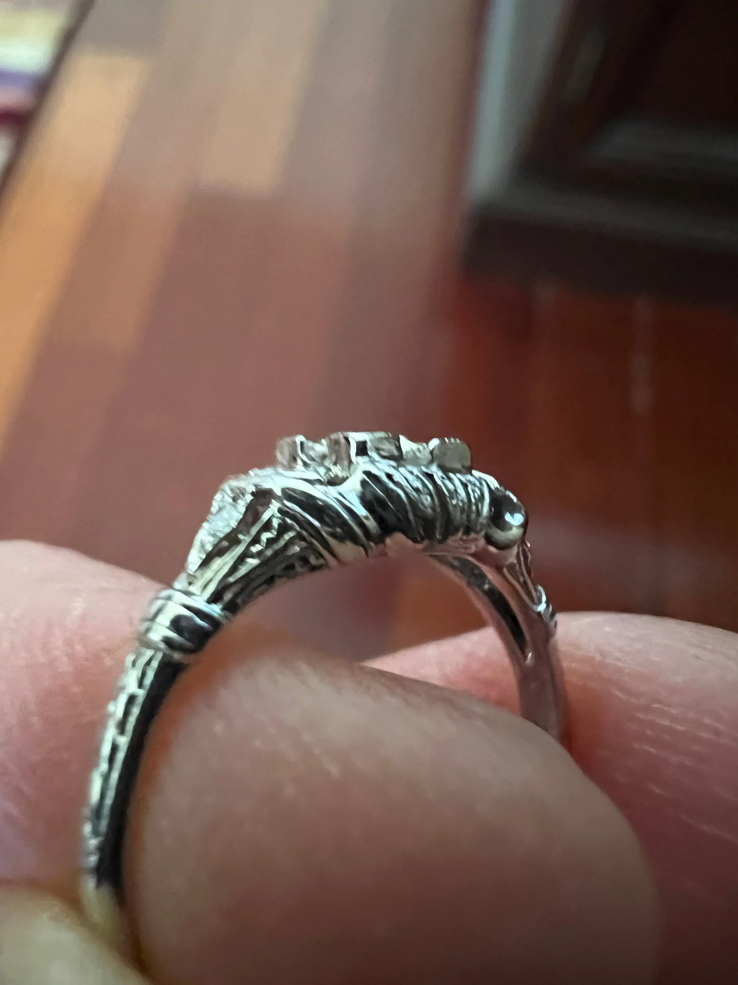 1930s Art Deco Diamond Platinum Engagement Ring