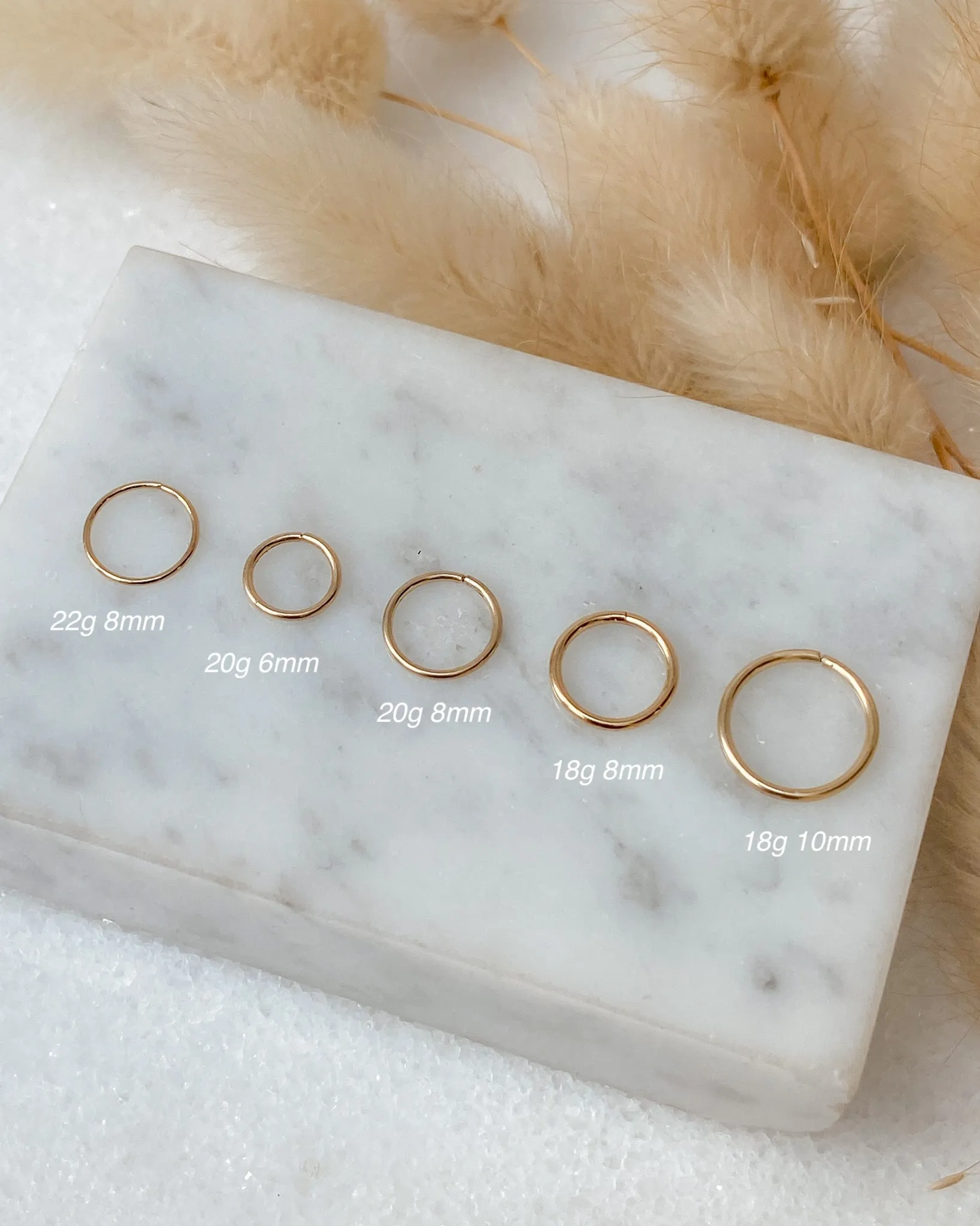 22g Nose Ring | Recycled 14k Gold