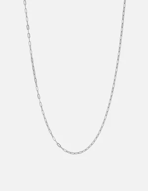 2.5mm Volt Link Cable Chain Necklace, Sterling Silver