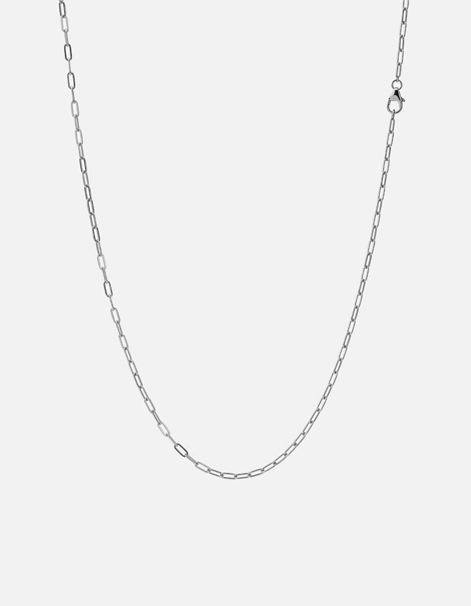 2.5mm Volt Link Cable Chain Necklace, Sterling Silver