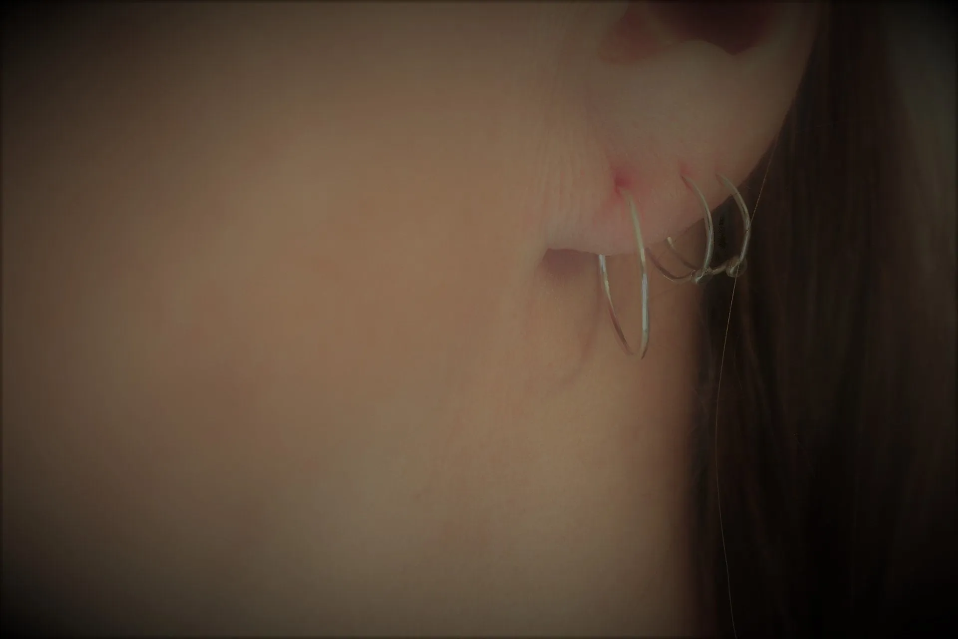 3/4” Silver Hoops