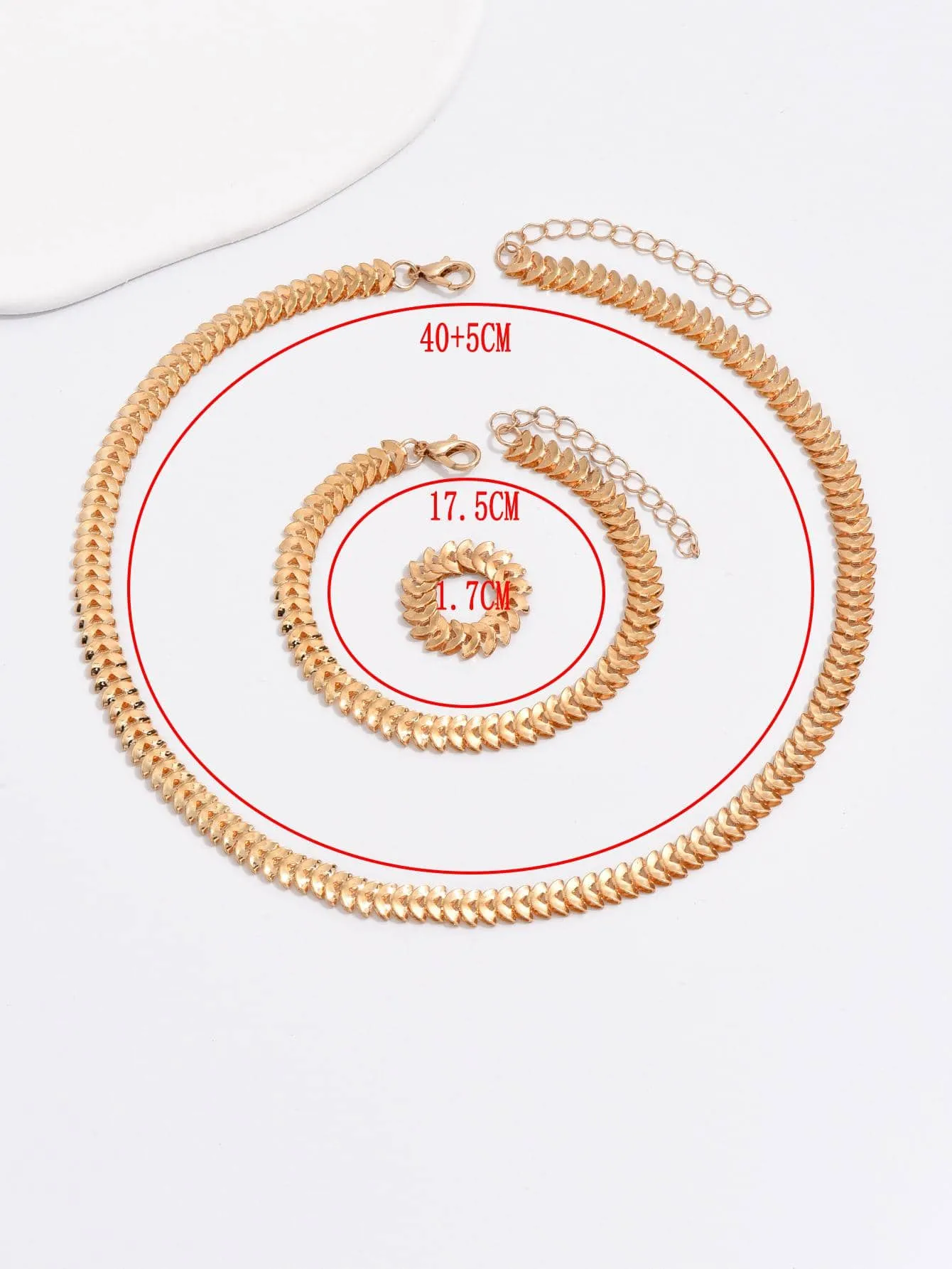 3pcs/set Minimalist Jewelry Set - Gold