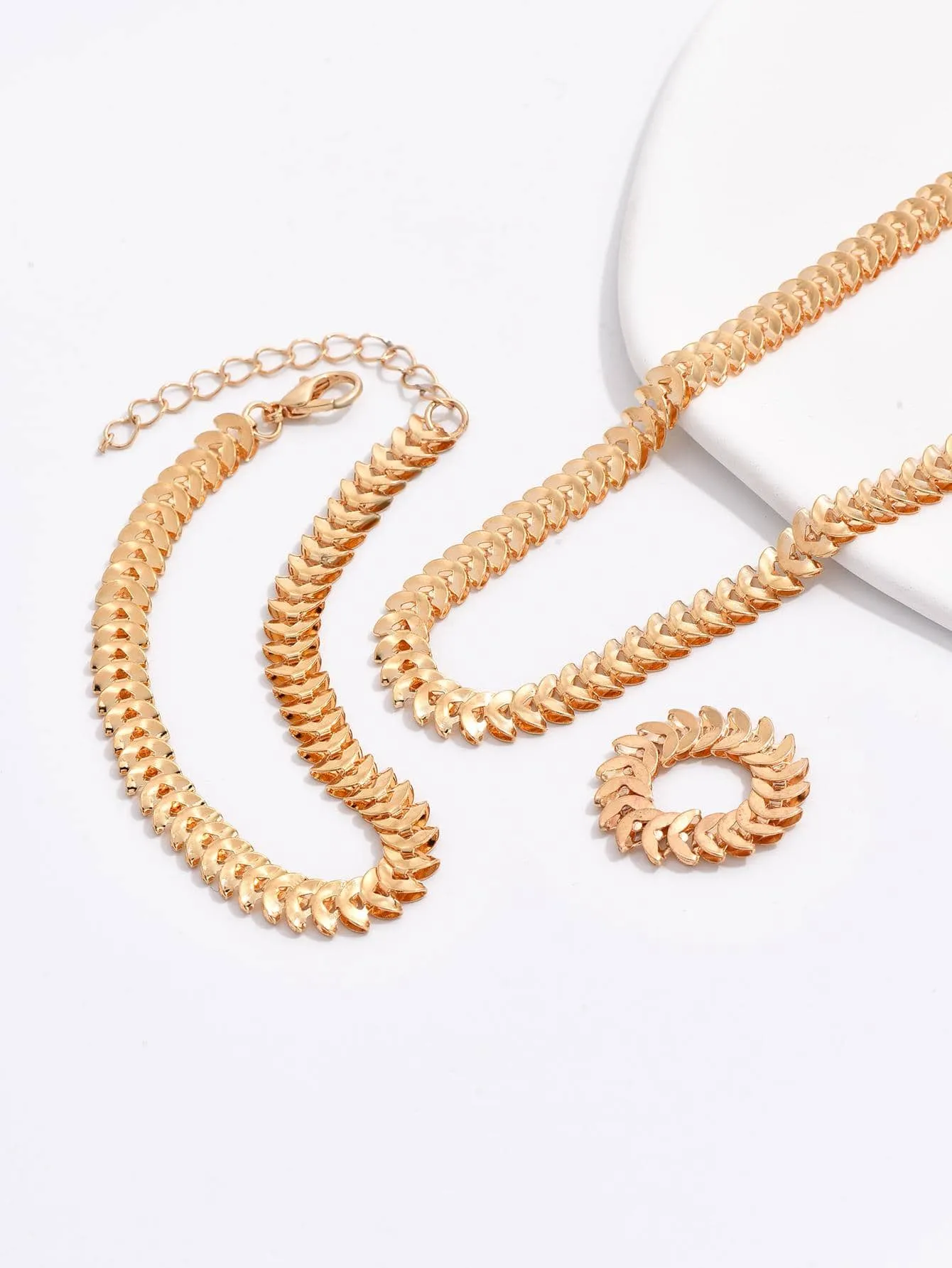 3pcs/set Minimalist Jewelry Set - Gold
