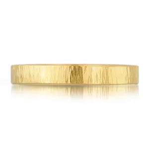 4mm Bark Texture Wedding Band