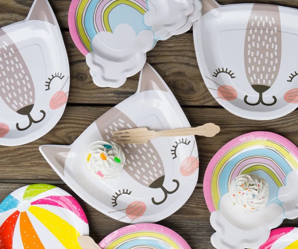 Adorable Cat Lunch Plates