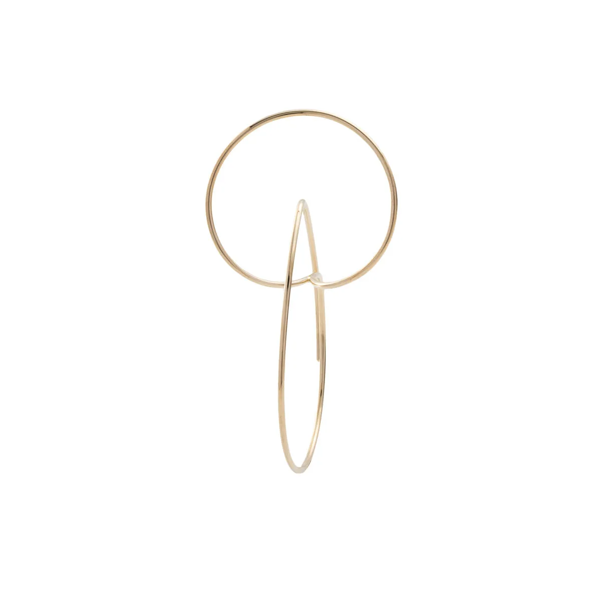 ALL ABOUT BASICS Double Hoop Floating Earring Medium size