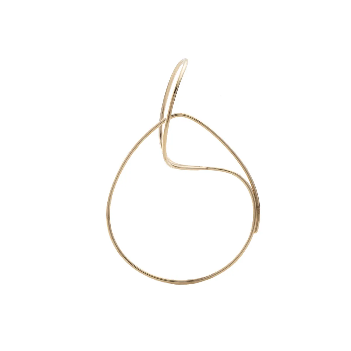 ALL ABOUT BASICS Double Hoop Floating Earring Medium size