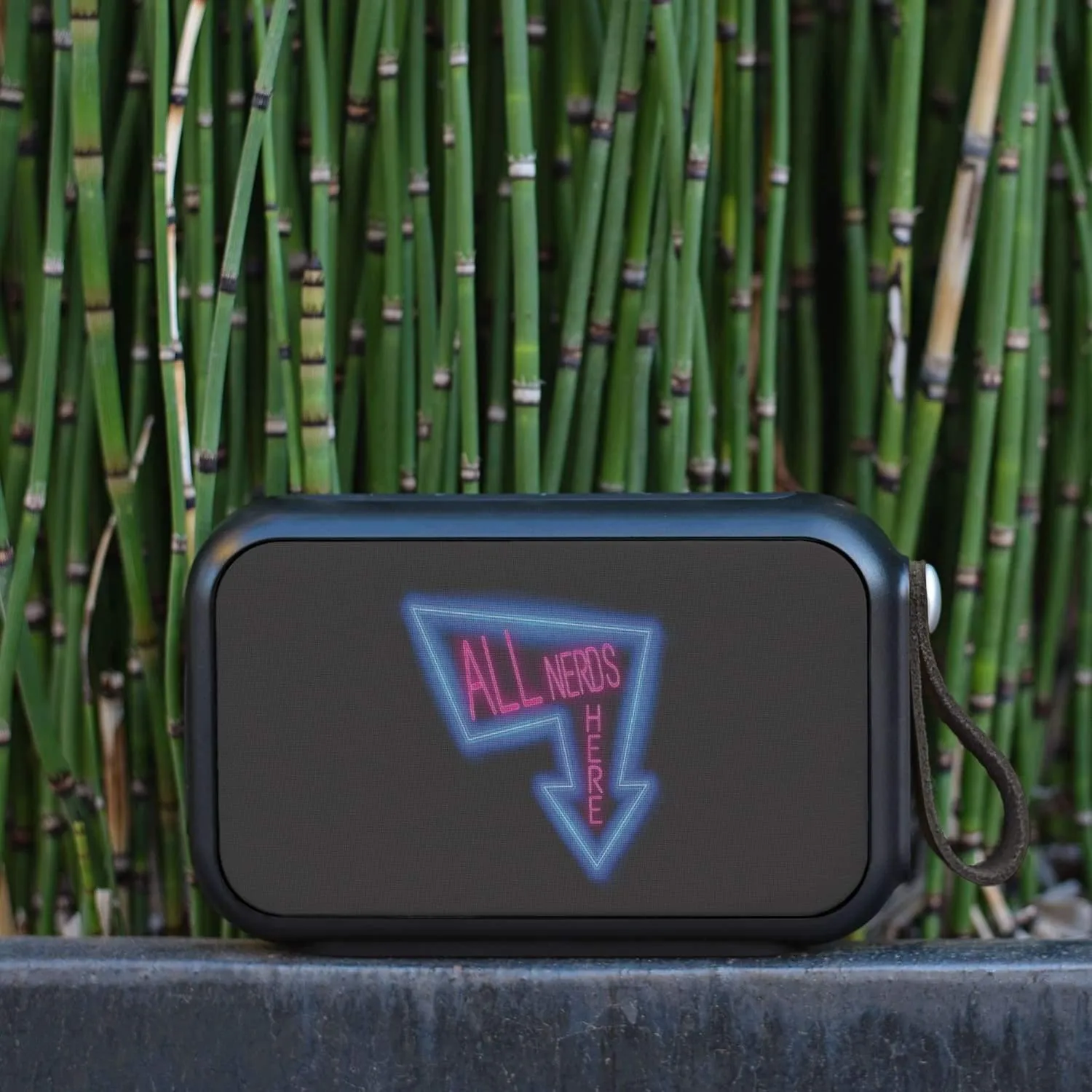 All Nerds Here Neon Logo Bluetooth Speaker