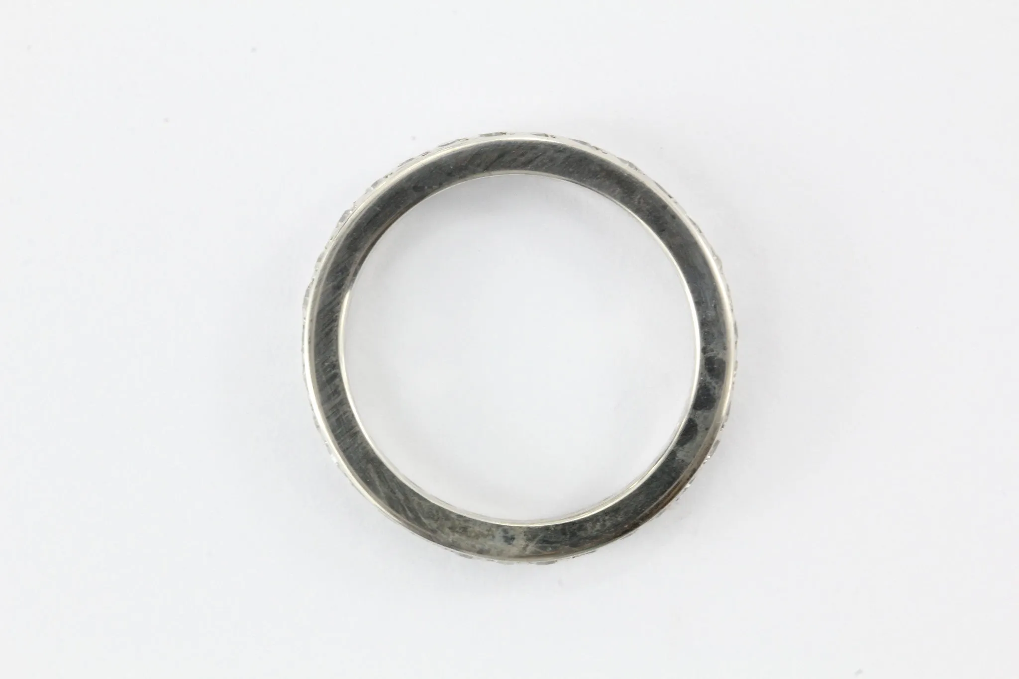 Antique Art Deco Platinum .75 CTW Diamond Eternity Band Ring Size 5.75