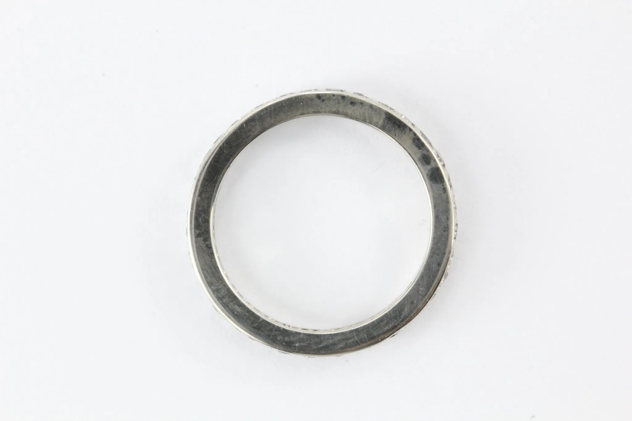 Antique Art Deco Platinum .75 CTW Diamond Eternity Band Ring Size 5.75
