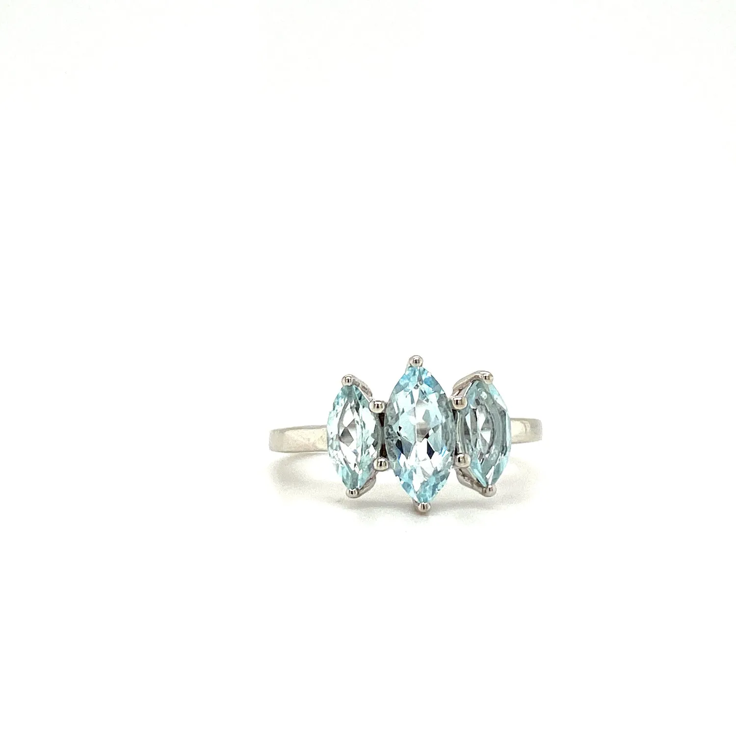 Aquamarine Ring in .925 Sterling Silver KSR - 14215