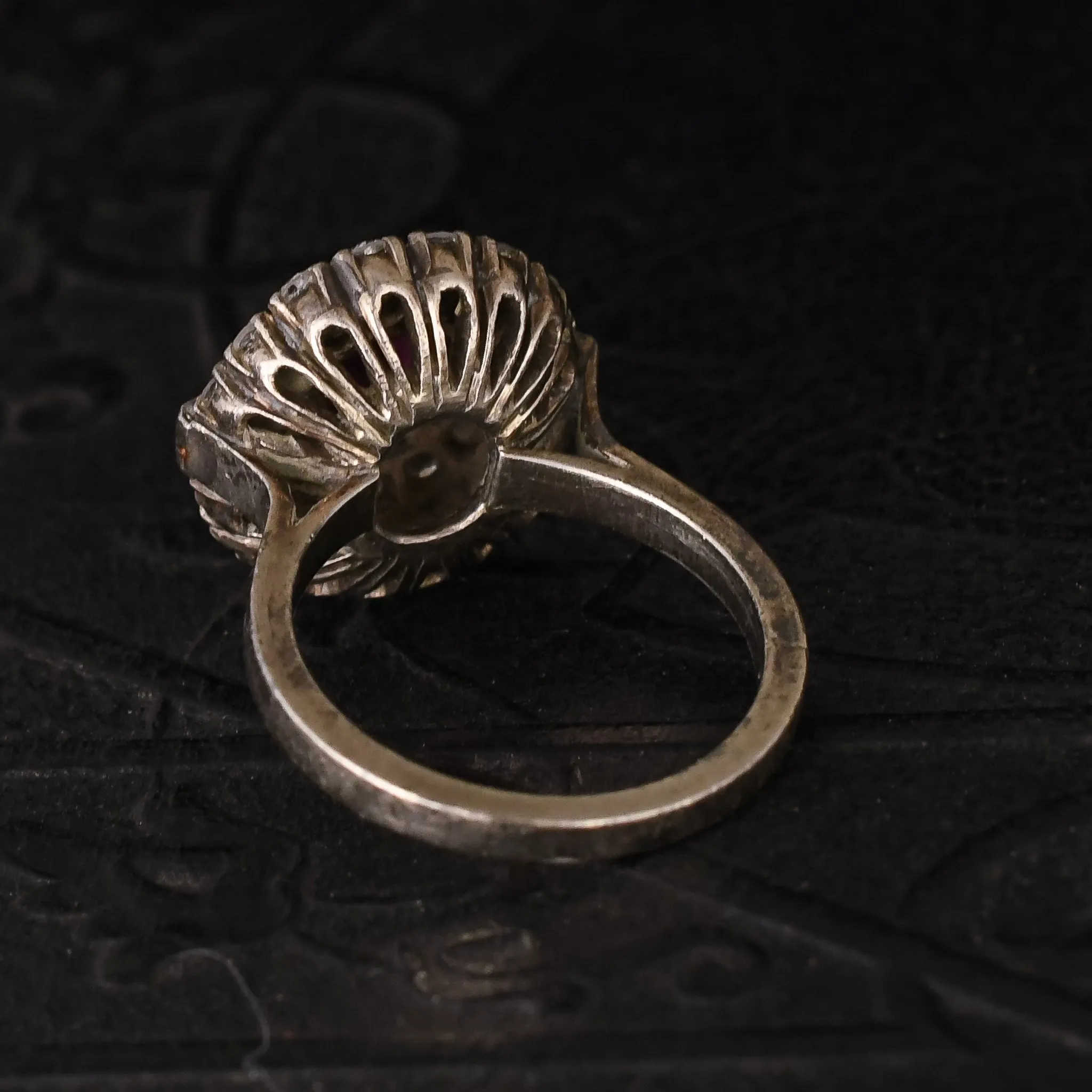 Art Deco 2.0ct Ruby & Diamond Cocktail Ring