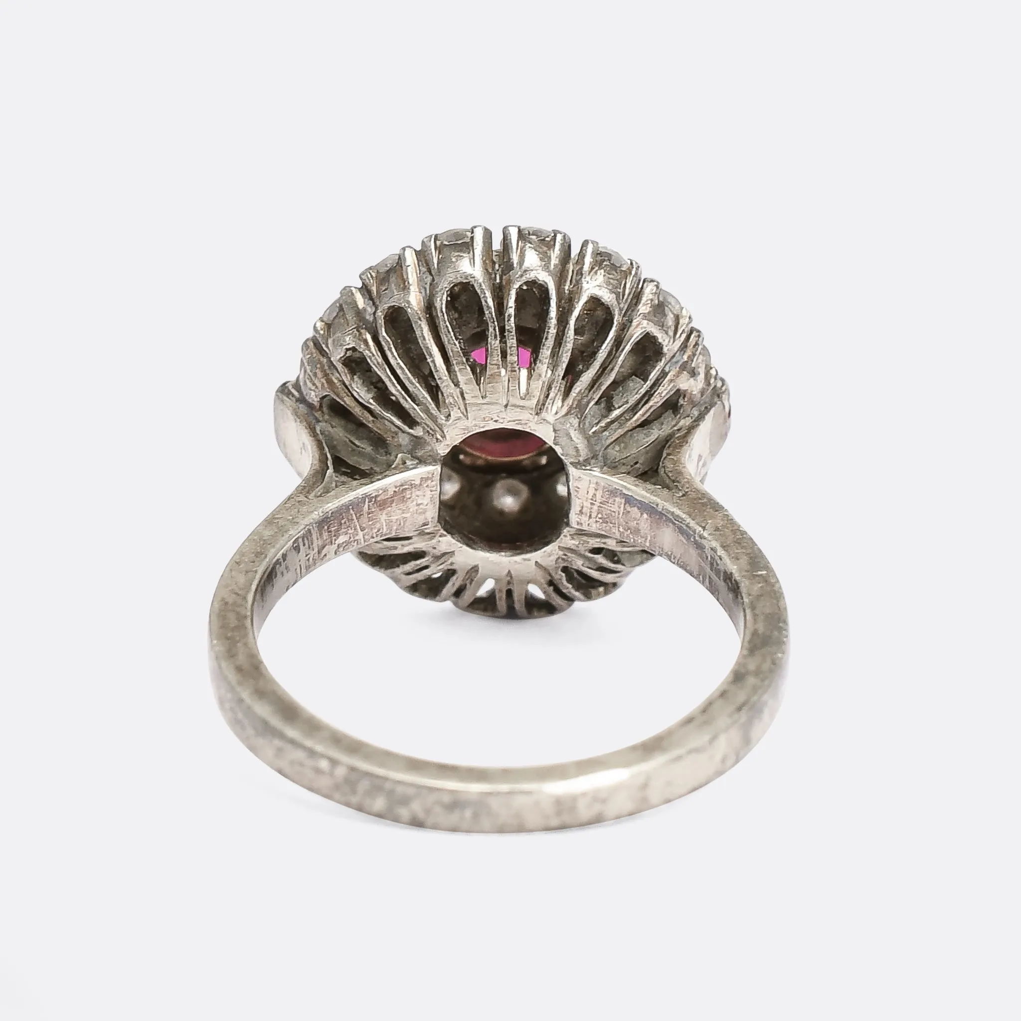 Art Deco 2.0ct Ruby & Diamond Cocktail Ring