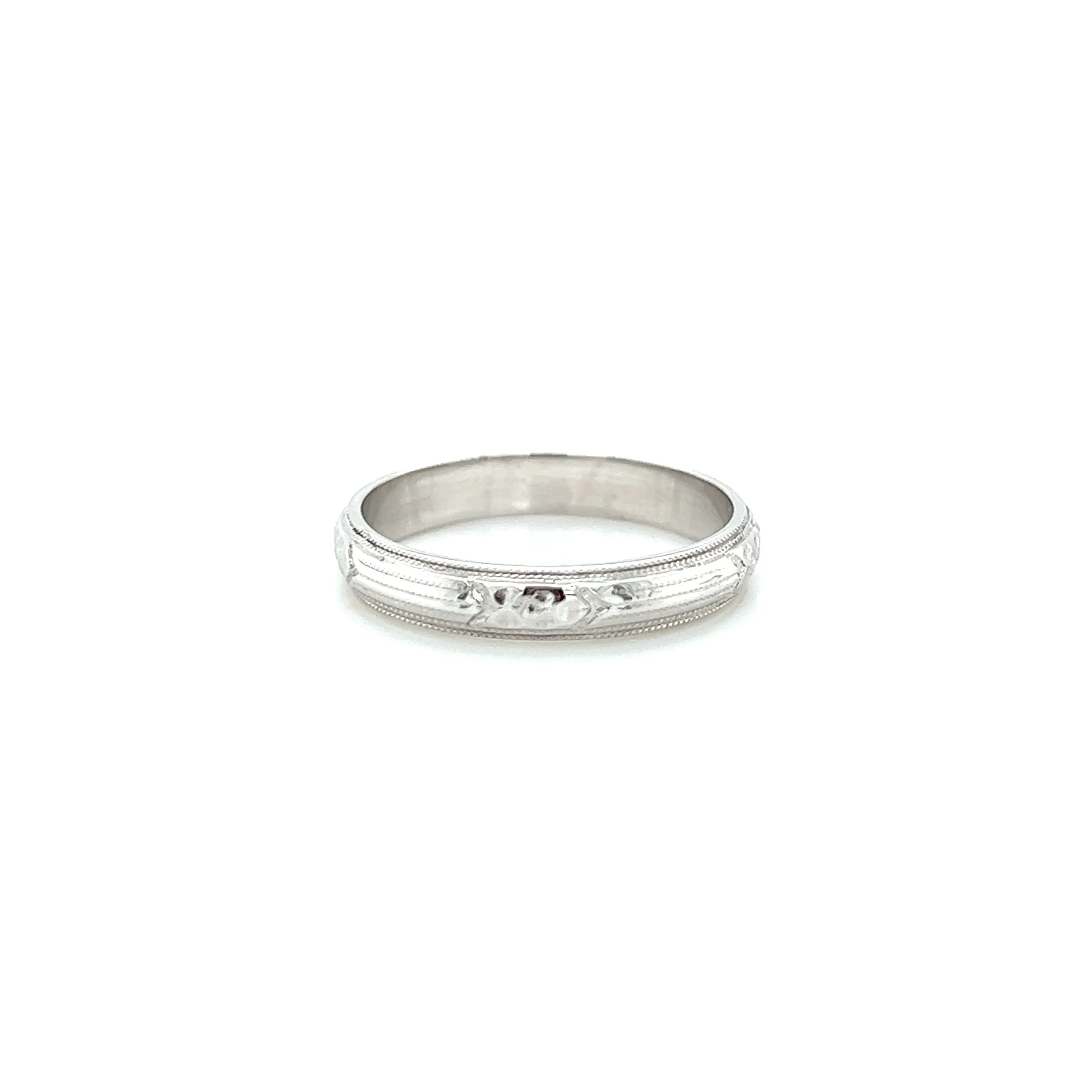 Art Deco Belais Orange Blossom Band 18k