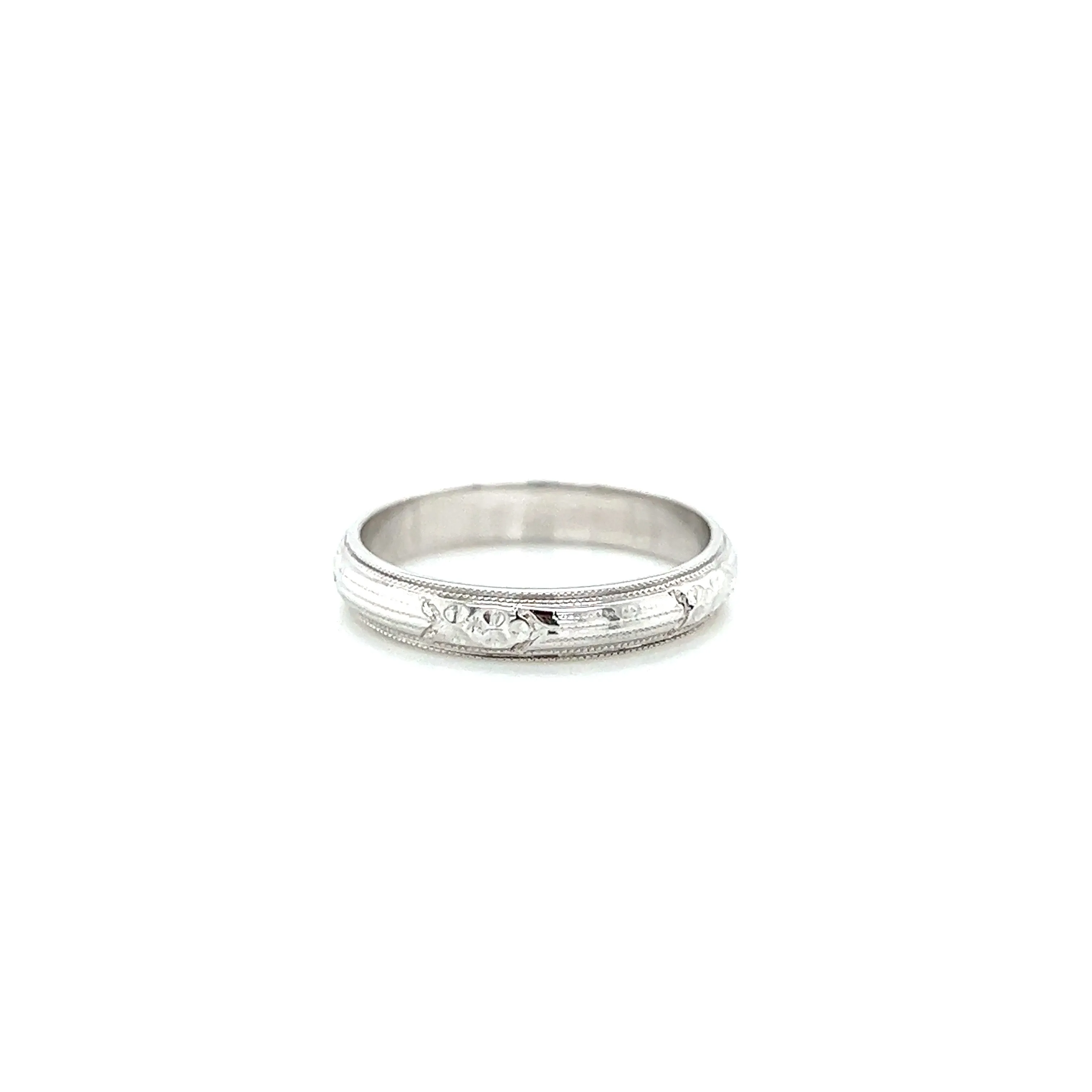 Art Deco Belais Orange Blossom Band 18k