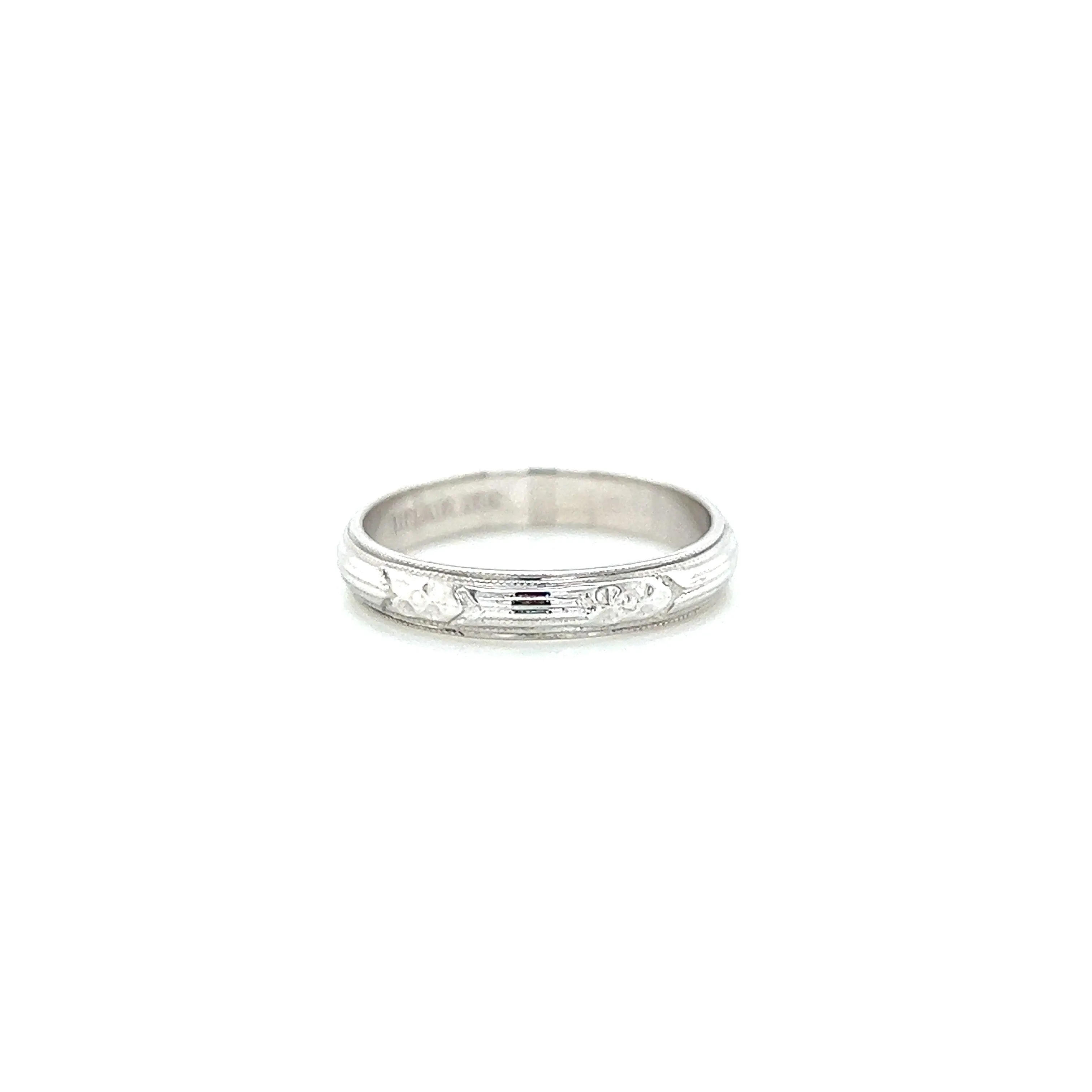 Art Deco Belais Orange Blossom Band 18k