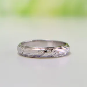 Art Deco Belais Orange Blossom Band 18k