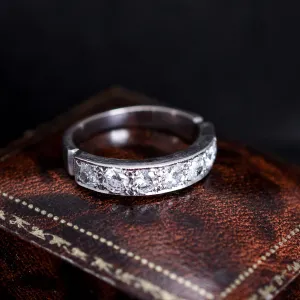 Art Deco Diamond Half Eternity Ring