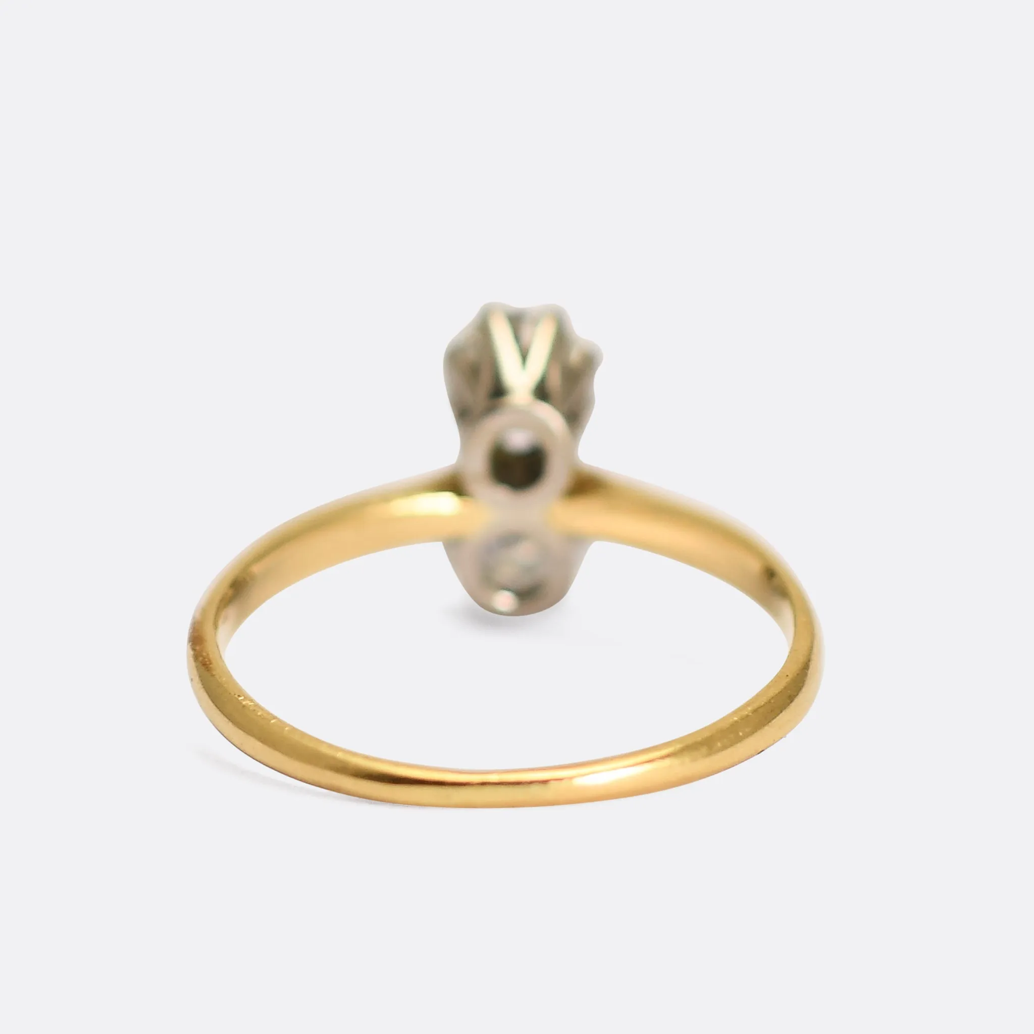 Art Deco Diamond "Toi et Moi" Engagement Ring
