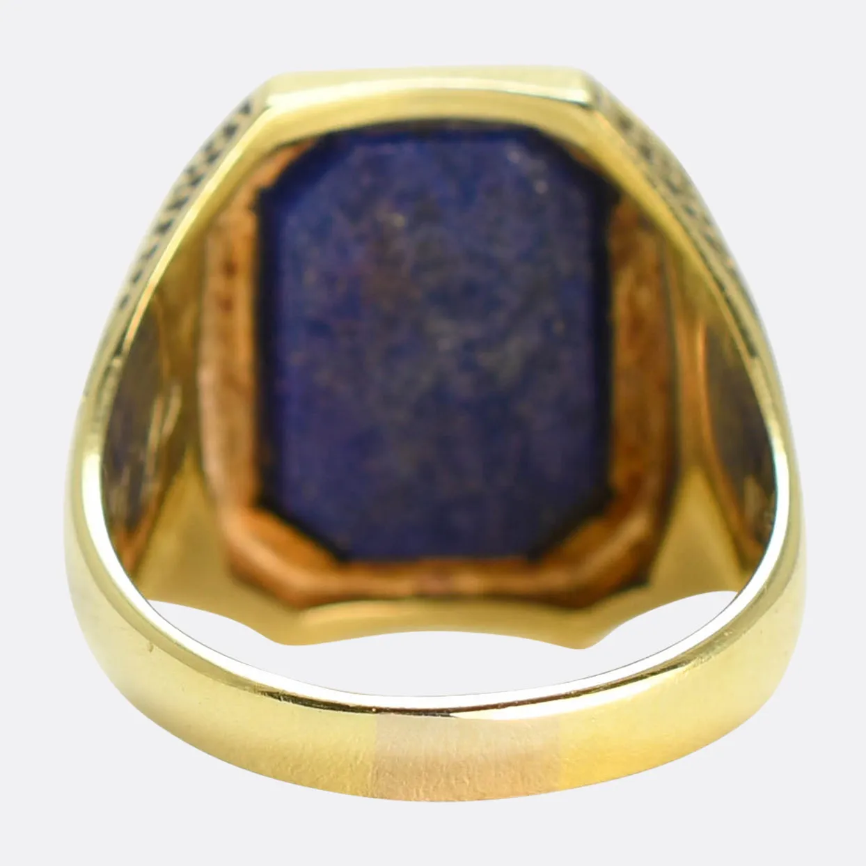 Art Deco Lapis Lazuli "Genie's Lamp" Signet Ring