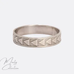 Art Deco Many Triangles Ring