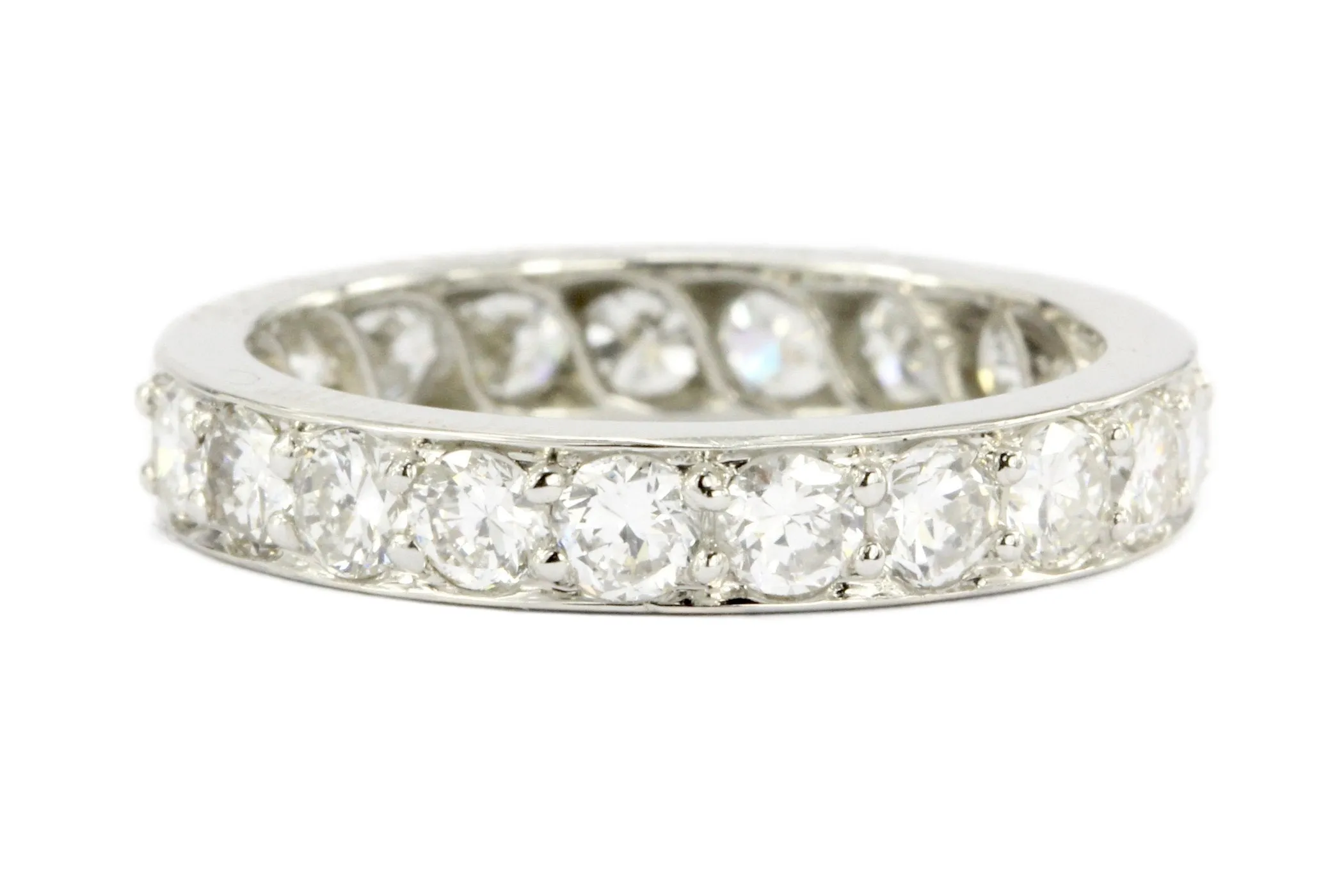 Art Deco Platinum Diamond Eternity Band Ring c.1937