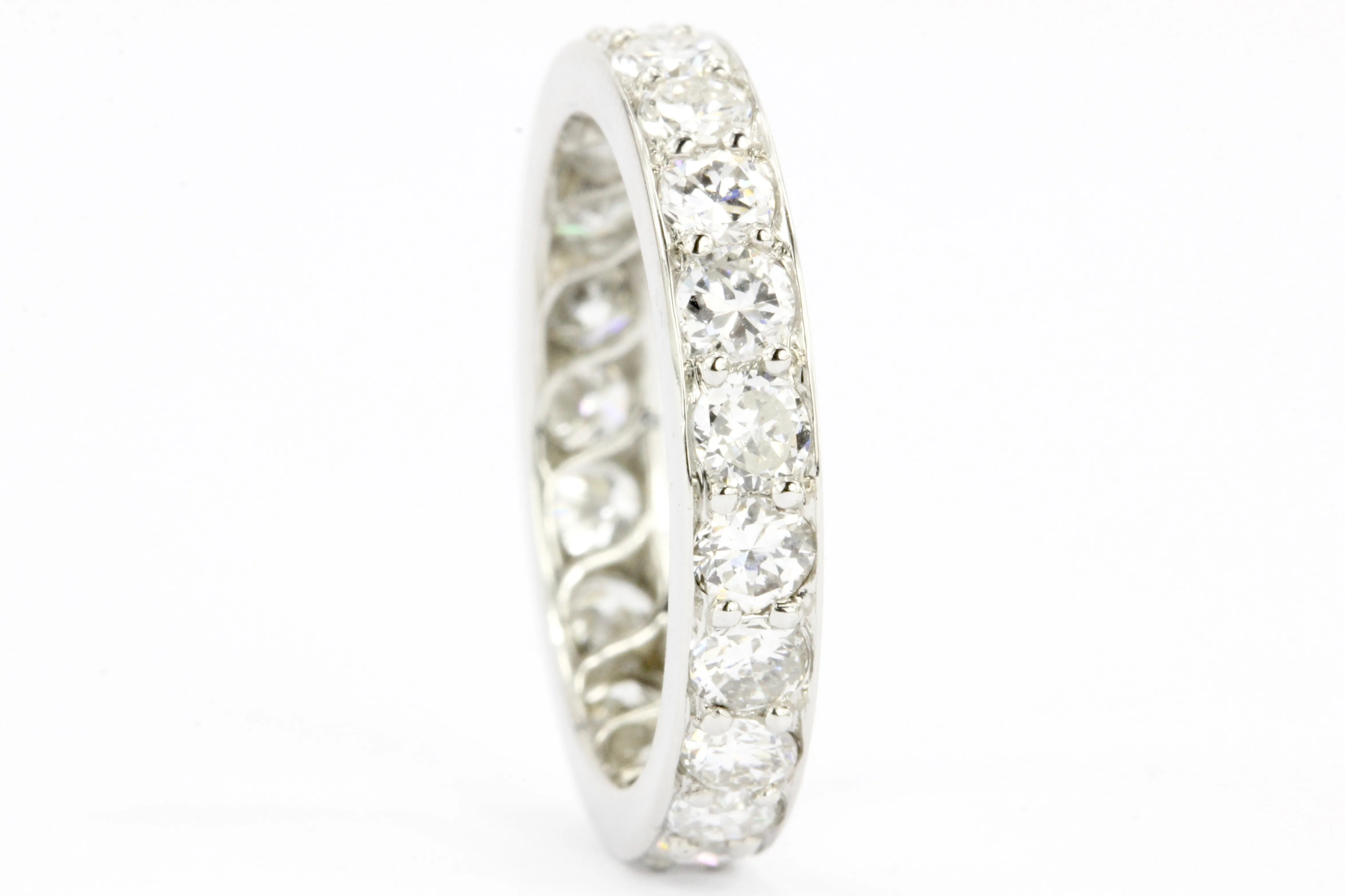 Art Deco Platinum Diamond Eternity Band Ring c.1937