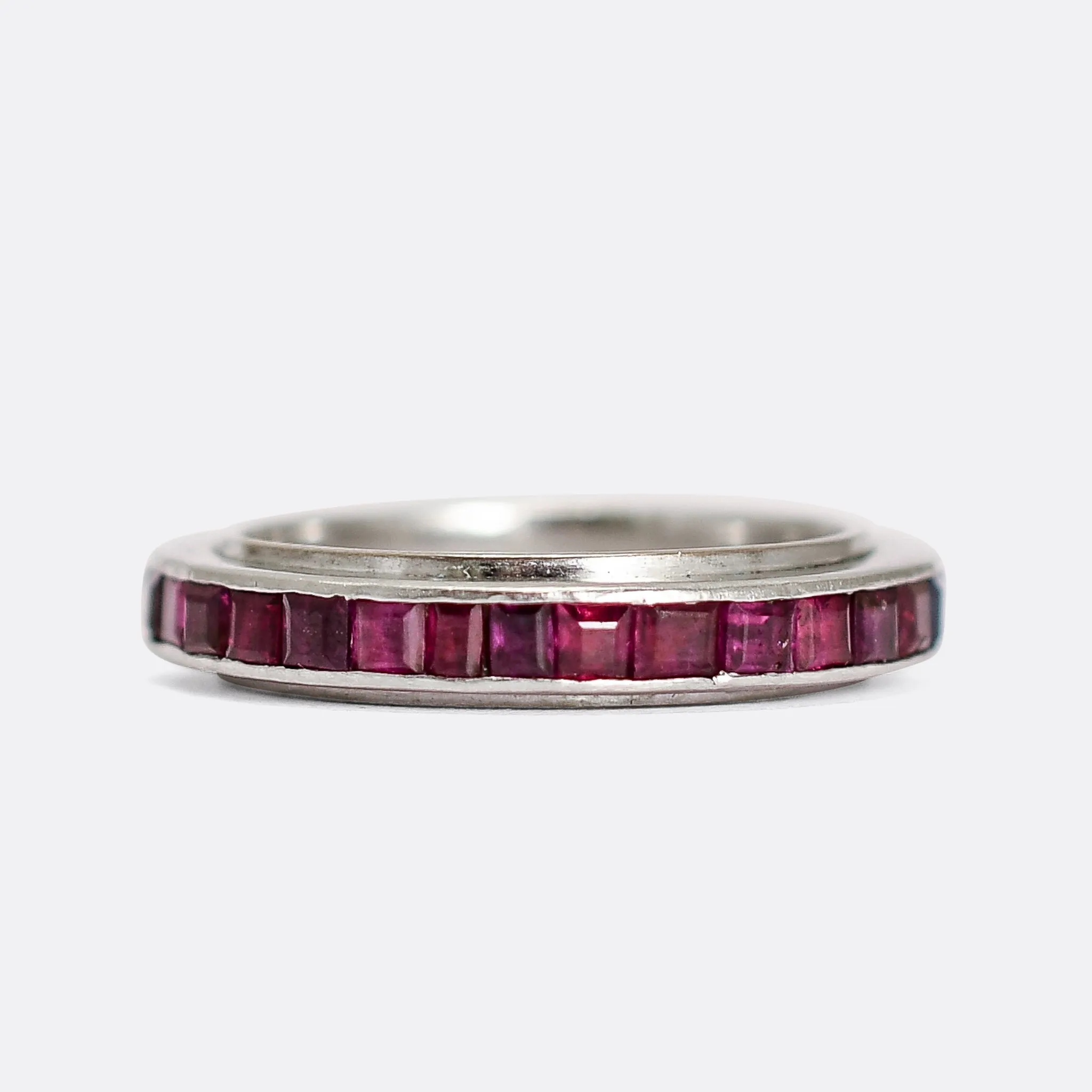 Art Deco Sapphire & Ruby "Day & Night" Eternity Ring