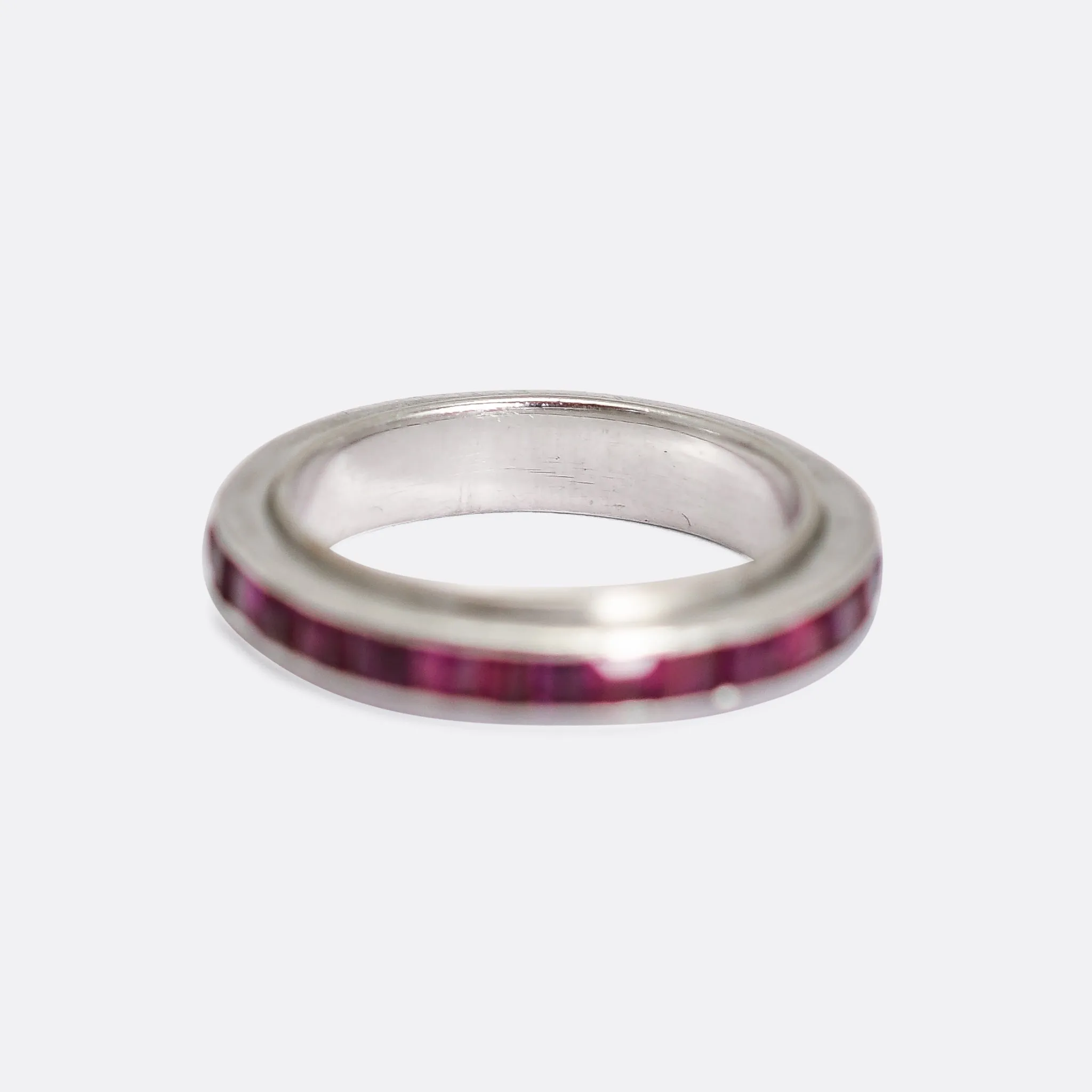 Art Deco Sapphire & Ruby "Day & Night" Eternity Ring