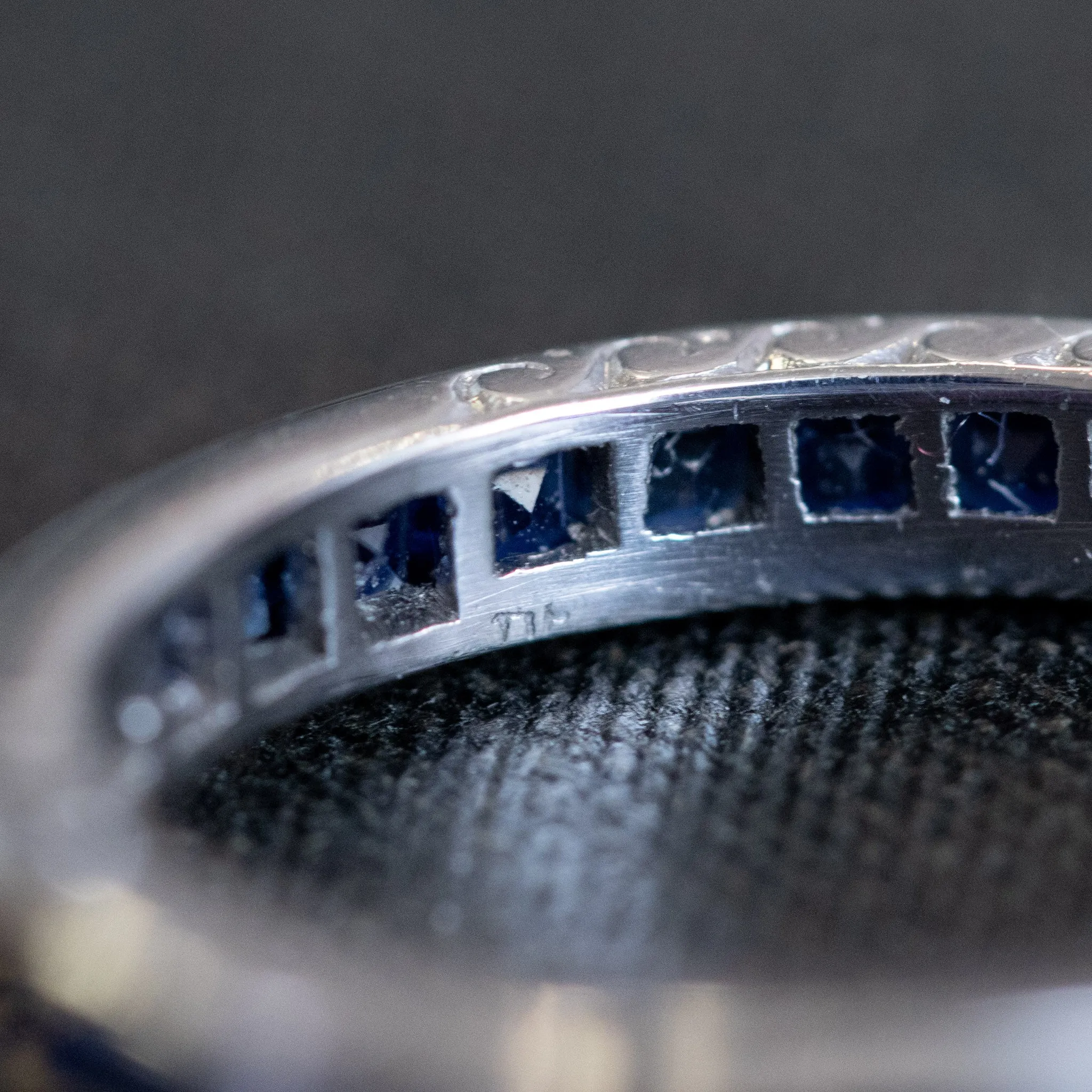 Art Deco Sapphire and Ruby Matched Bands by Tiffany & Co