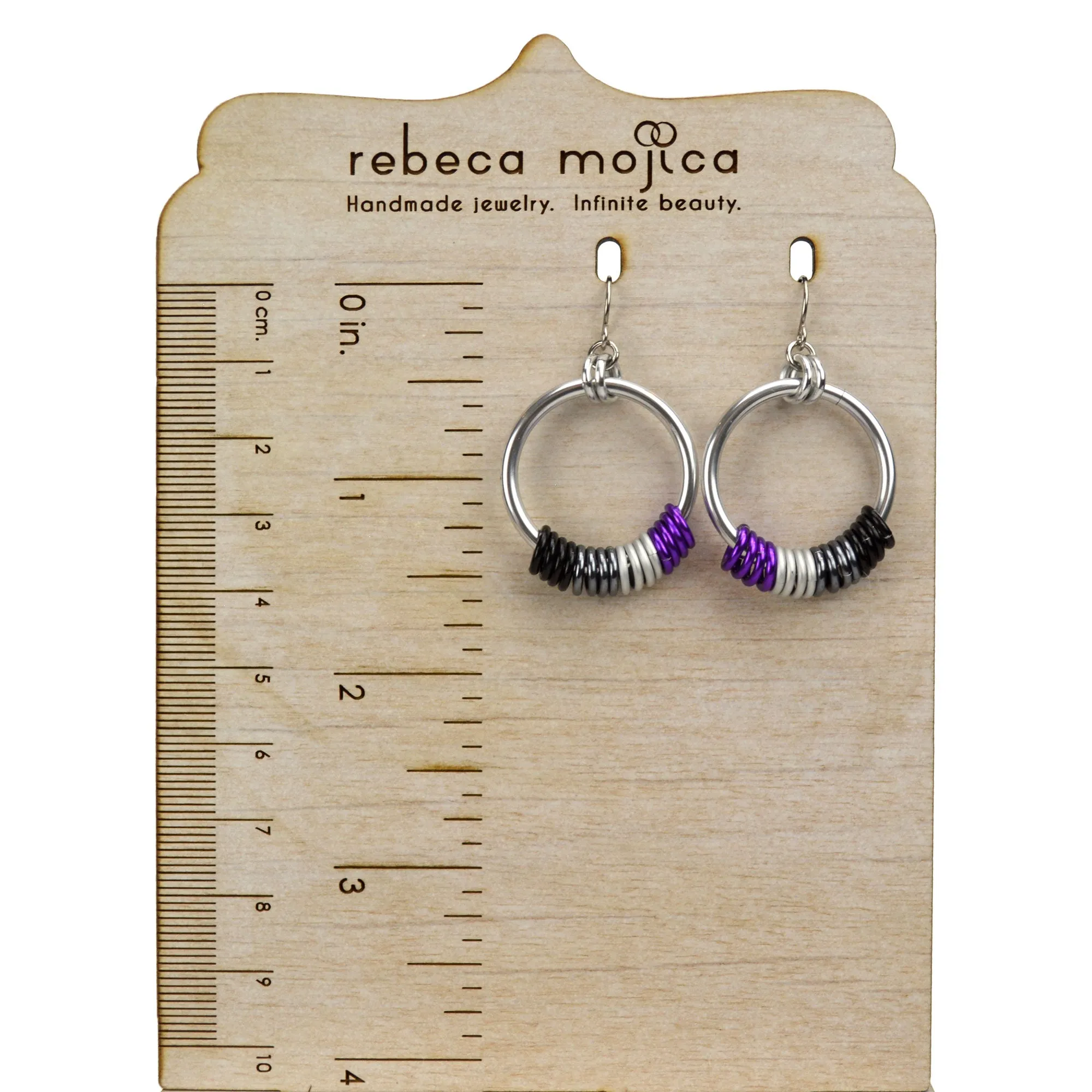Asexual Pride - Hoop Earring